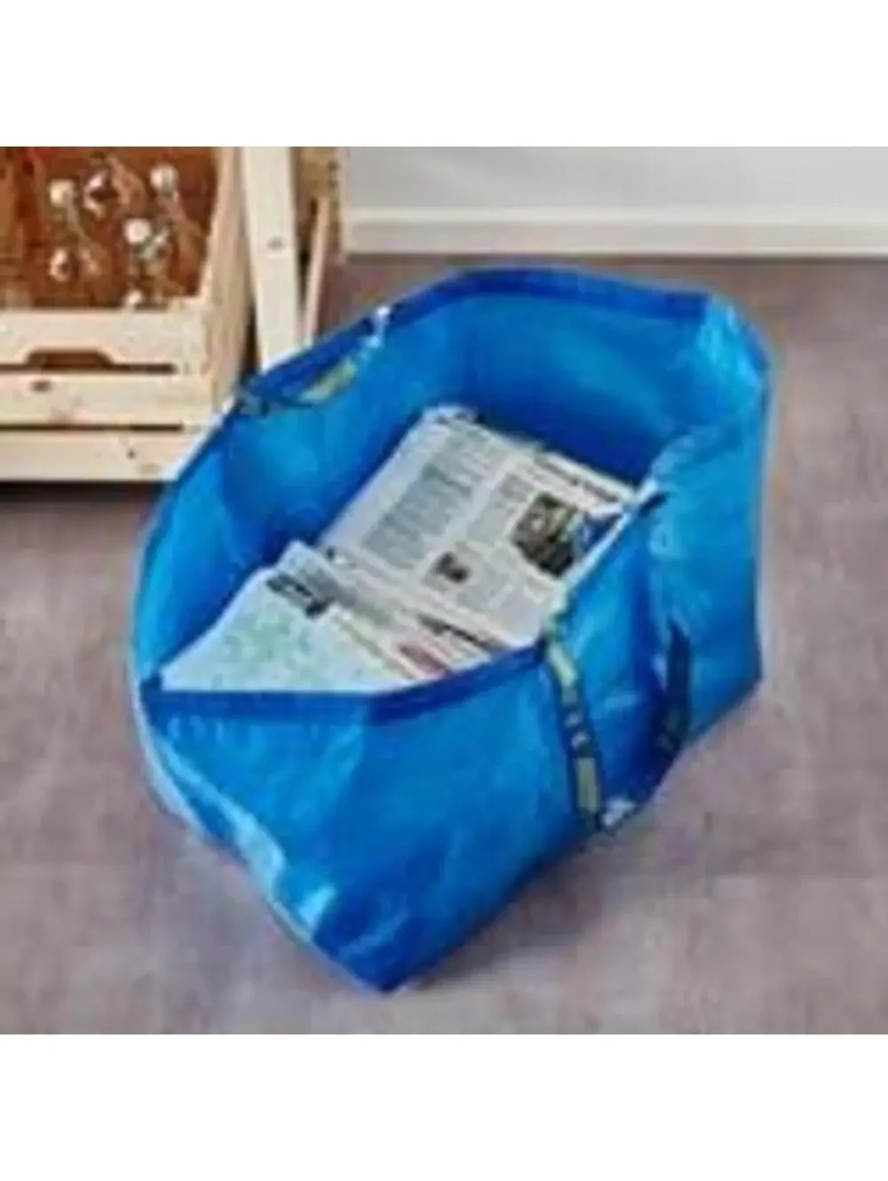 Lot of 2 NWT IKEA FRAKTA Large Blue Shopping Bag (19 gallon; 21¾ x 14½ x 13¾ )